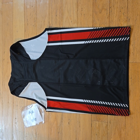 NWT Texas Tech Compression Singlet Tank Mens Under Armour UJTJC3M Black - Picture 6 of 9